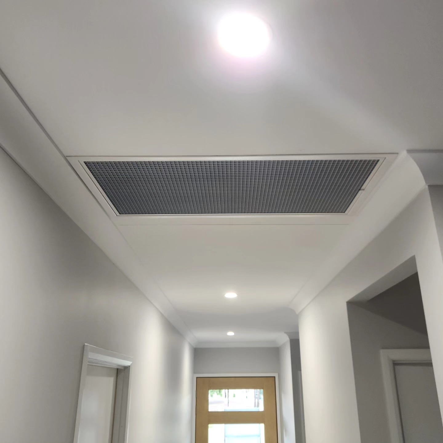 Ducted air conditioning ceiling vent installed in Hunter Valley home by Carrick Air Conditioning