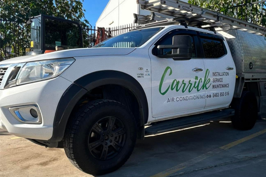Carrick Air Conditioning service vehicle with company branding